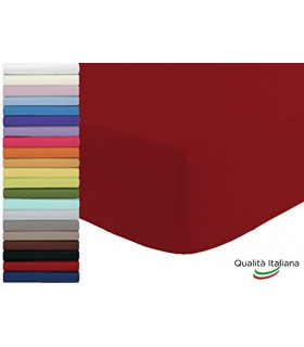 Joli Lenzuolo Sotto con Angoli ed Elastici 100% cotone misura PIAZZA E MEZZA O FRANCESE cm 140x200 altezza materasso cm 25 - 