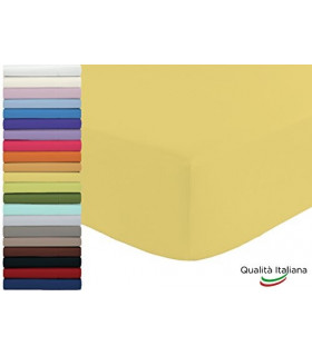 Joli Lenzuolo Sotto con Angoli ed Elastici 100% cotone misura PIAZZA E MEZZA O FRANCESE cm 140x200 altezza materasso cm 25 - 