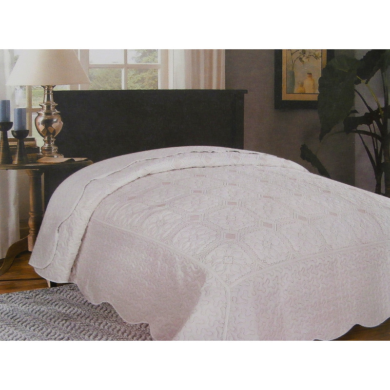Copriletto Trapuntato Elegance con Imbottitura da 200 gr Misura 2 Piazze Matrimoniale cm 255x255 Dis 2