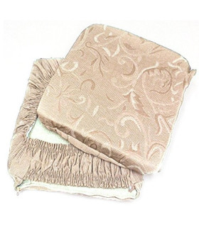 Coppia Cuscini Coprisedia Elasticizzato Sfoderabile Imbottito Misura cm 42x42 Imbottitura cm 4 Colore Marrone