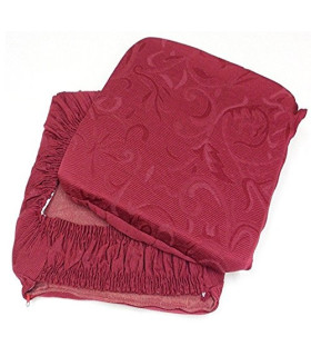 Coppia Cuscini Coprisedia Elasticizzato Sfoderabile Imbottito Misura cm 42x42 Imbottitura cm 4 Colore Marrone