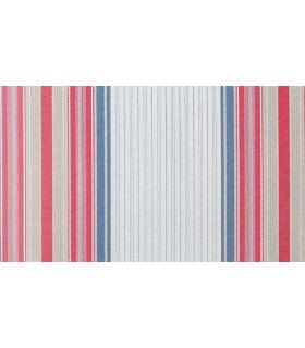 Tenda da Sole con Kit Ganci e Anelli in Tessuto Multirighe Resistente da Esterno o Balcone Misura cm 140x250 Dis.6 Colore Bor