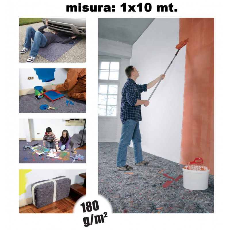 Telo Protettivo Copritutto da Imbianchino 10 x 1 mt