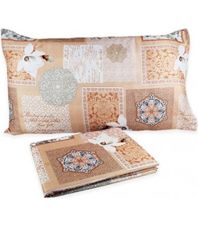 Completo Letto Set Lenzuola e Federe Alen Misura Letto 2 Piazze Matrimoniale 100% Morbida Microfibra Dis. 2 Grigio