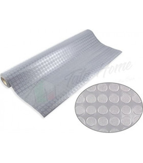 Passatoia Zerbino Tappeto Rivestimento Pavimenti in PVC Antiscivolo Flessibile e Resistente Disegno Bollato Larghezza 100 cm.