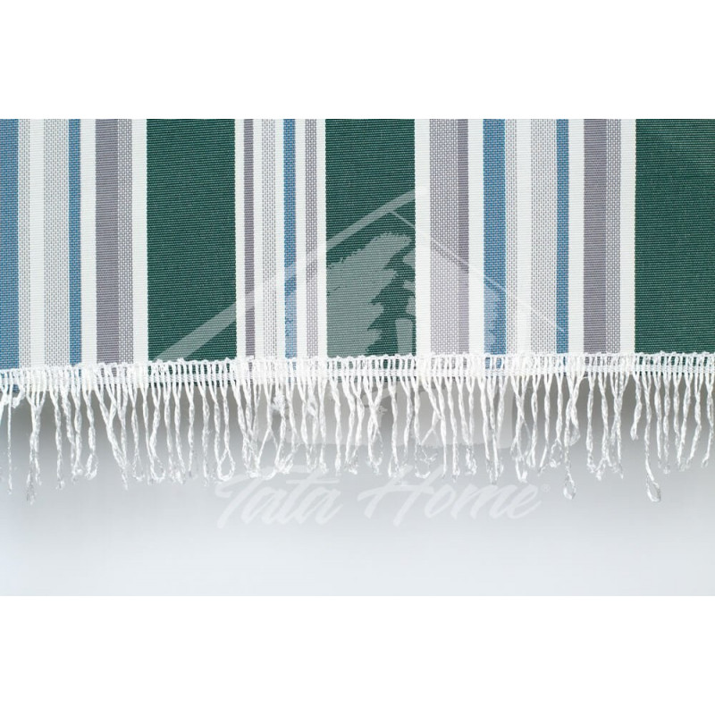 Tenda da Sole con Kit Ganci e Anelli in Tessuto Multirighe Resistente da Esterno o Balcone Misura cm 140x250 Dis.4 Colore Ver