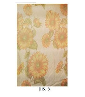 Tata Home Tenda Zanzariera Jacquard Disegno Girasoli Resistente Antimosche 100% Poliestere misura 150x250 cm Dis. 3