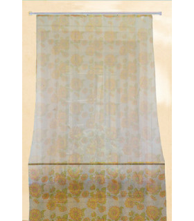 Tata Home Tenda Zanzariera Jacquard Disegno Girasoli Resistente Antimosche 100% Poliestere misura 150x250 cm Dis. 3