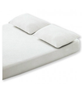 Coppia Federe Salva Cuscino Massaggianti con Cerniera Zip Laterale Misura 52x82 cm Made in Italy