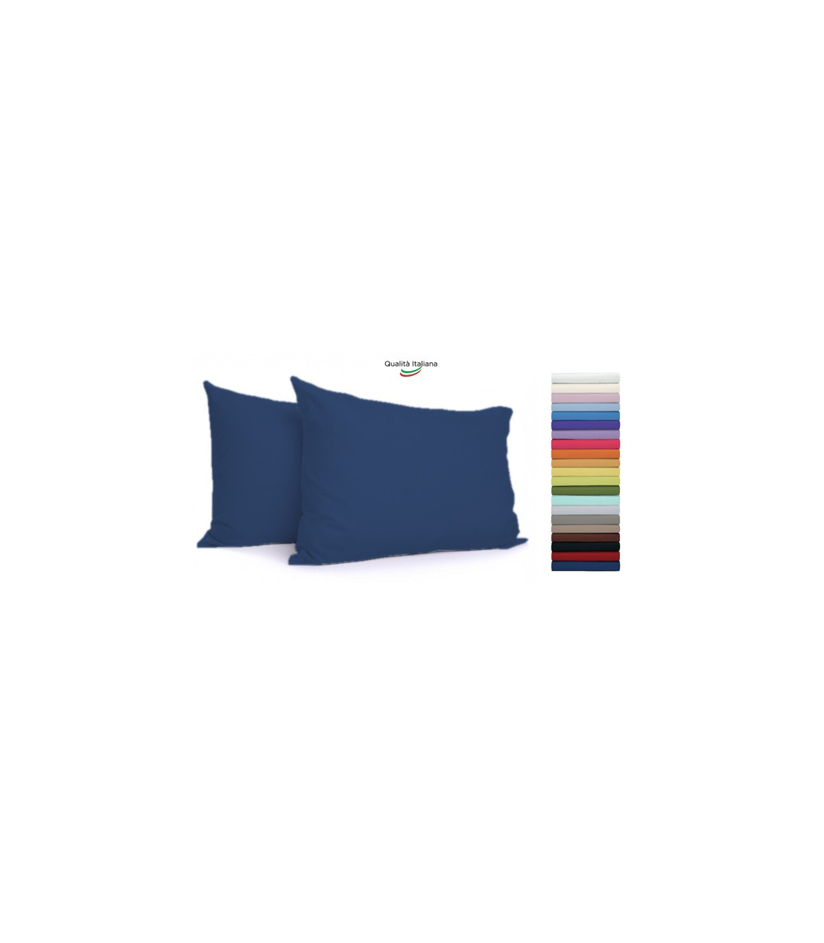 Joli Baby Federa 100% cotone Misura cm 60X40 colore BIANCO Made in Italy 57 fili al cm2