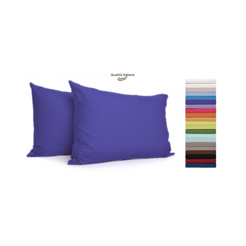 Joli Baby Federa 100% cotone Misura cm 60X40 colore BIANCO Made in Italy 57 fili al cm2