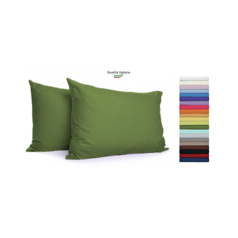 Joli Baby Federa 100% cotone Misura cm 60X40 colore BIANCO Made in Italy 57 fili al cm2