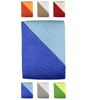 Copriletto Trapuntato Pop Misura Una Piazza e Mezza 210x250 cm Telo Arredo Copridivano 2 Posti Colore Beige Tortora Double Fa