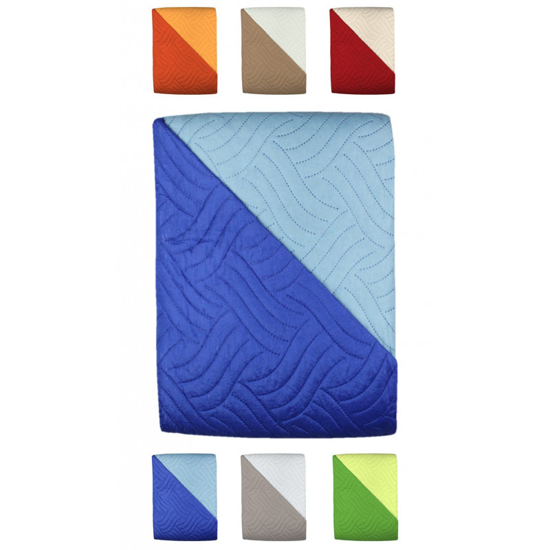 Copriletto Trapuntato Pop Misura Una Piazza e Mezza 210x250 cm Telo Arredo Copridivano 2 Posti Colore Beige Tortora Double Fa