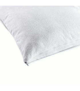 Coppia Copri Guanciali Federe in Spugna Elastica con Cerniera Laterale