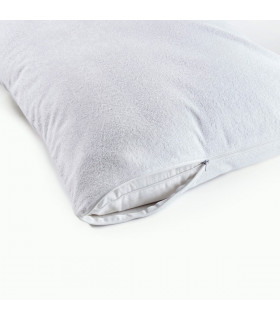 Coppia Copri Guanciali Federe in Spugna Elastica con Cerniera Laterale