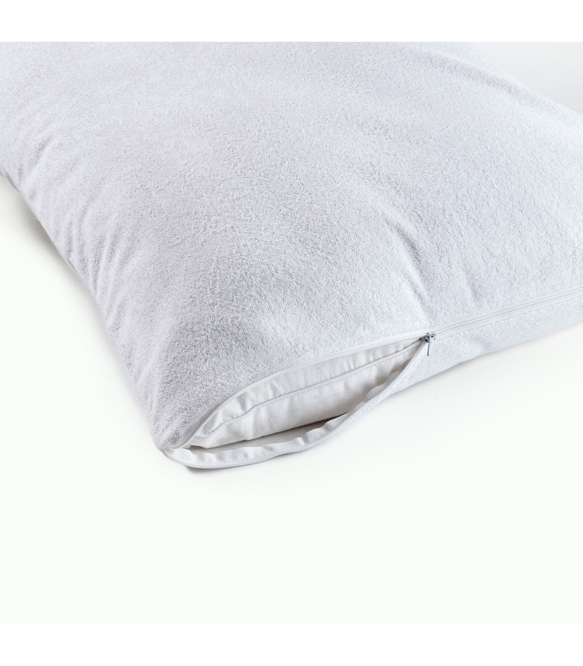 Coppia Copri Guanciali Federe in Spugna Elastica con Cerniera Laterale