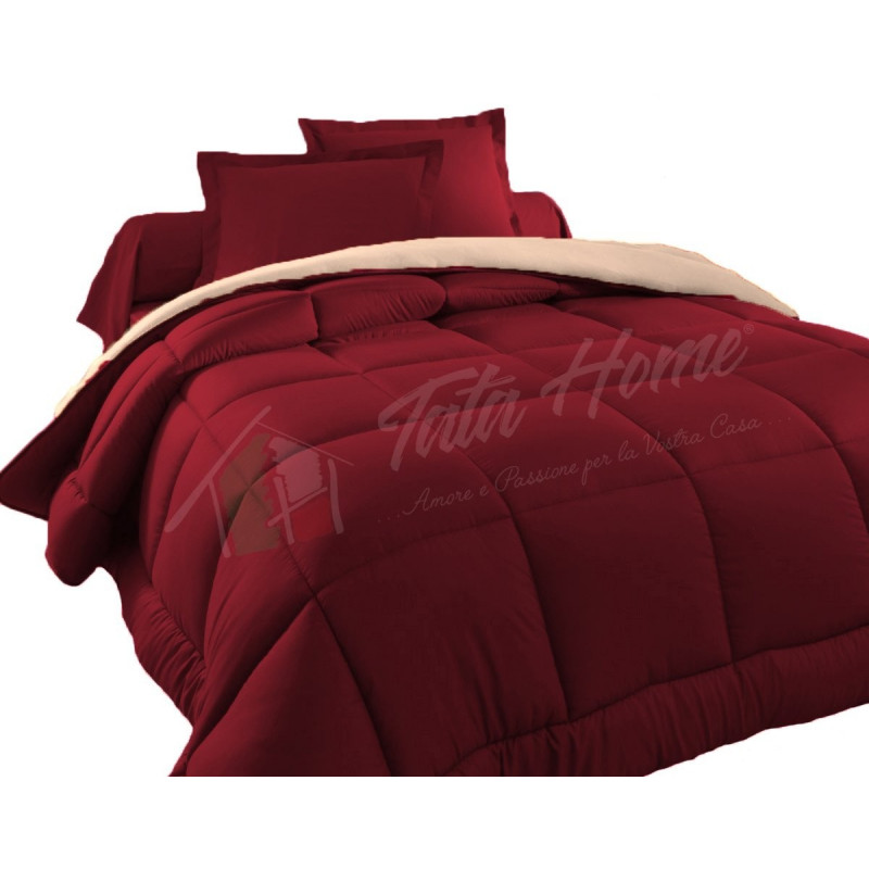 Tata Home Judit Trapunta Tinta Unita Duble Face Invernale Imbottita 350 gr/mq 100% Morbida Microfibra di Poliestere Misura 1 