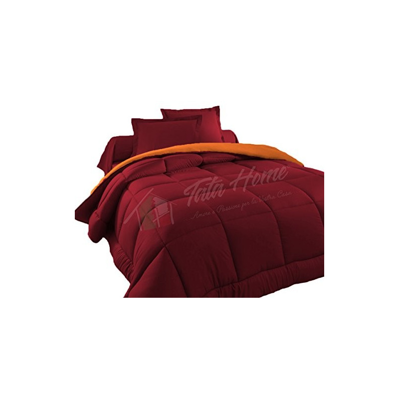 Tata Home Judit Trapunta Tinta Unita Duble Face Invernale Imbottita 350 gr/mq 100% Morbida Microfibra di Poliestere Misura 1 
