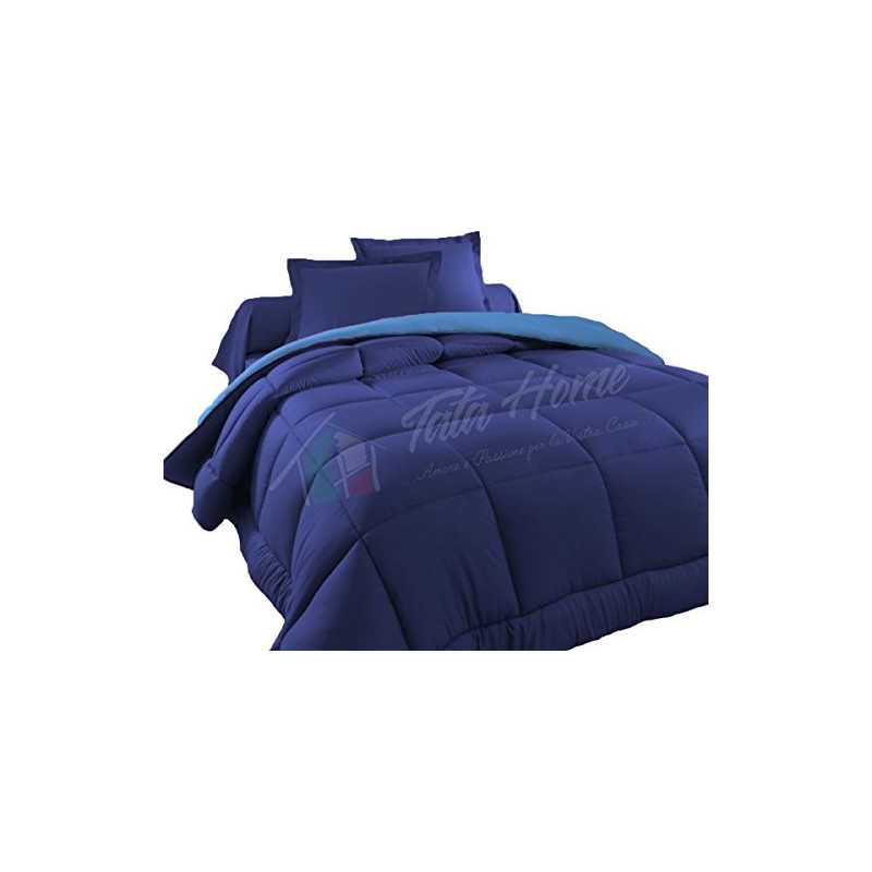 Tata Home Judit Trapunta Tinta Unita Duble Face Invernale Imbottita 350 gr/mq 100% Morbida Microfibra di Poliestere Misura 1 