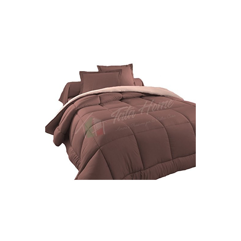 Tata Home Judit Trapunta Tinta Unita Duble Face Invernale Imbottita 350 gr/mq 100% Morbida Microfibra di Poliestere Misura 1