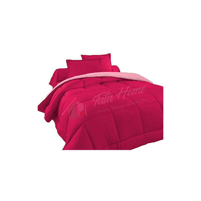 Tata Home Judit Trapunta Tinta Unita Duble Face Invernale Imbottita 350 gr/mq 100% Morbida Microfibra di Poliestere Misura 1 