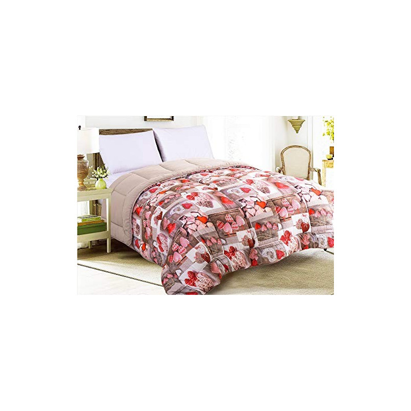 Hilary Trapunta Invernale Imbottita 350 gr/mq Stampata 100% Morbida Microfibra di Poliestere Misura Letto Singolo 1 Piazza 18