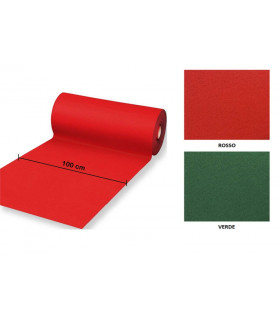 Passatoia Rossa Natalizia Tappeto Rosso Flessibile e Resistente in Feltro Larghezza 100 cm Lunghezza 20 m
