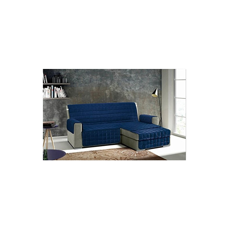 Tata Home Copridivano con Penisola Reversibile Universale Lilly Plus Imbottito 3 Posti in Tessuto Trapuntato Fronte e Retro i