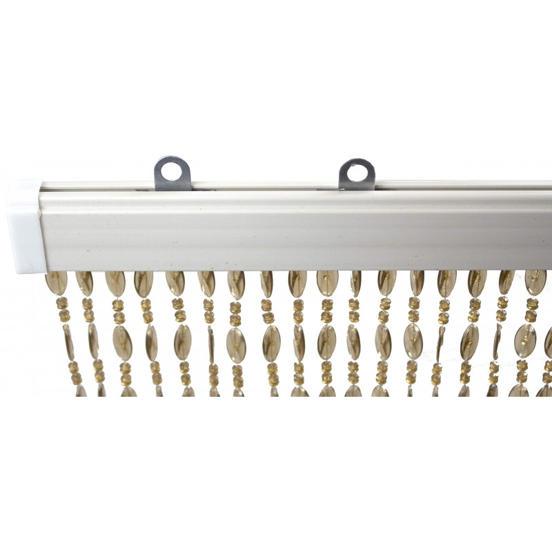 Tata Home Tenda Antimosche a Perline per Porta Finestra Moschiera a Pannello Misura 100 x 220 cm. Colore Trasparente