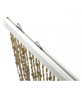 Tata Home Tenda Antimosche a Perline per Porta Finestra Moschiera a Pannello Misura 100 x 220 cm. Colore Trasparente