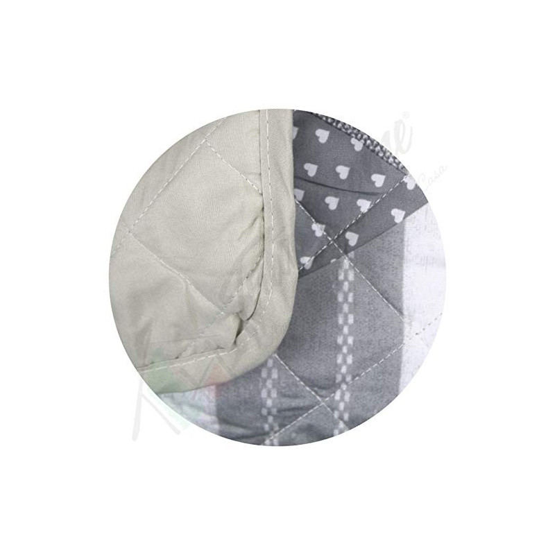 Tata Home Kino Misura Copripoltrona Fronte e Retro Copridivano Fronte e Retro Tessuto e Imbottitura in 100% Microfibra con El