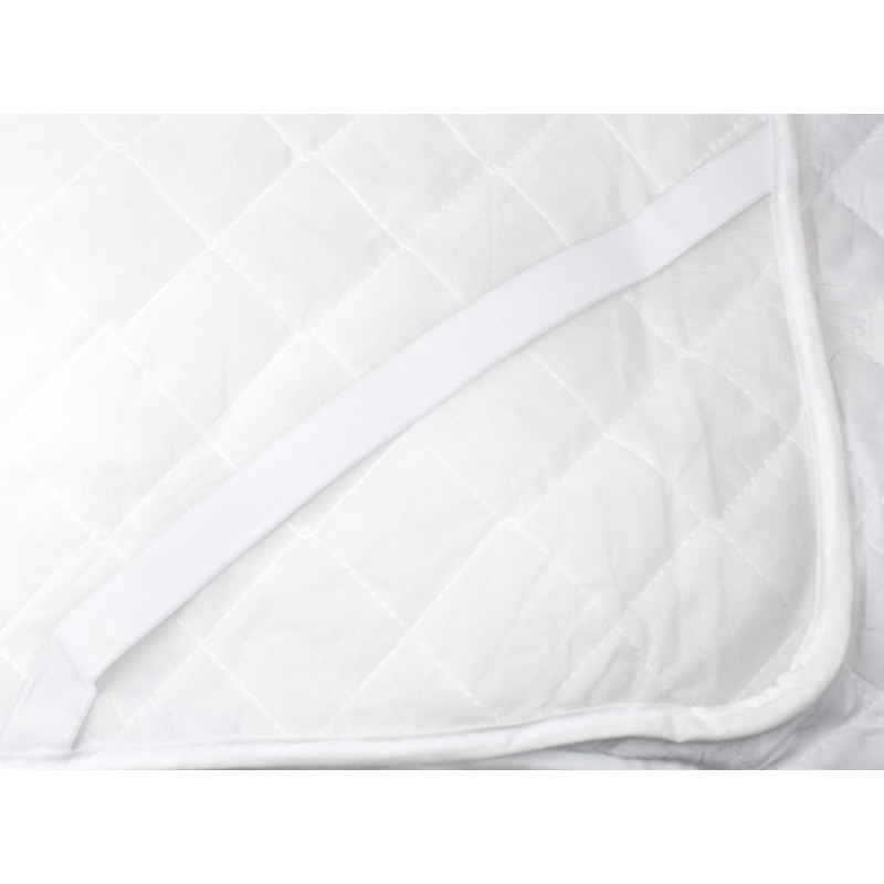 Tata Home Topper Materasso Trapuntato a Quadri Coprimaterasso Imbottito con Elastici Misura Matrimoniale cm 180x200