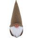 Gnomo Pupazzo Fermaporta Elfo Nano Decorativo Natalizio Altezza 30 cm Colore Grigio