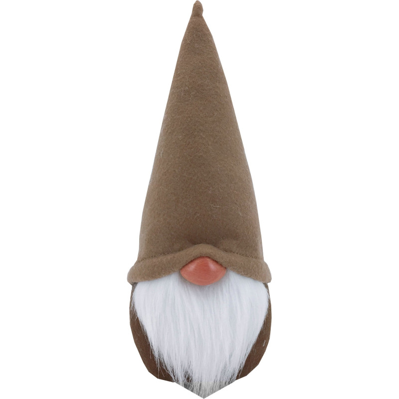 Gnomo Pupazzo Fermaporta Elfo Nano Decorativo Natalizio Altezza 30 cm Colore Grigio