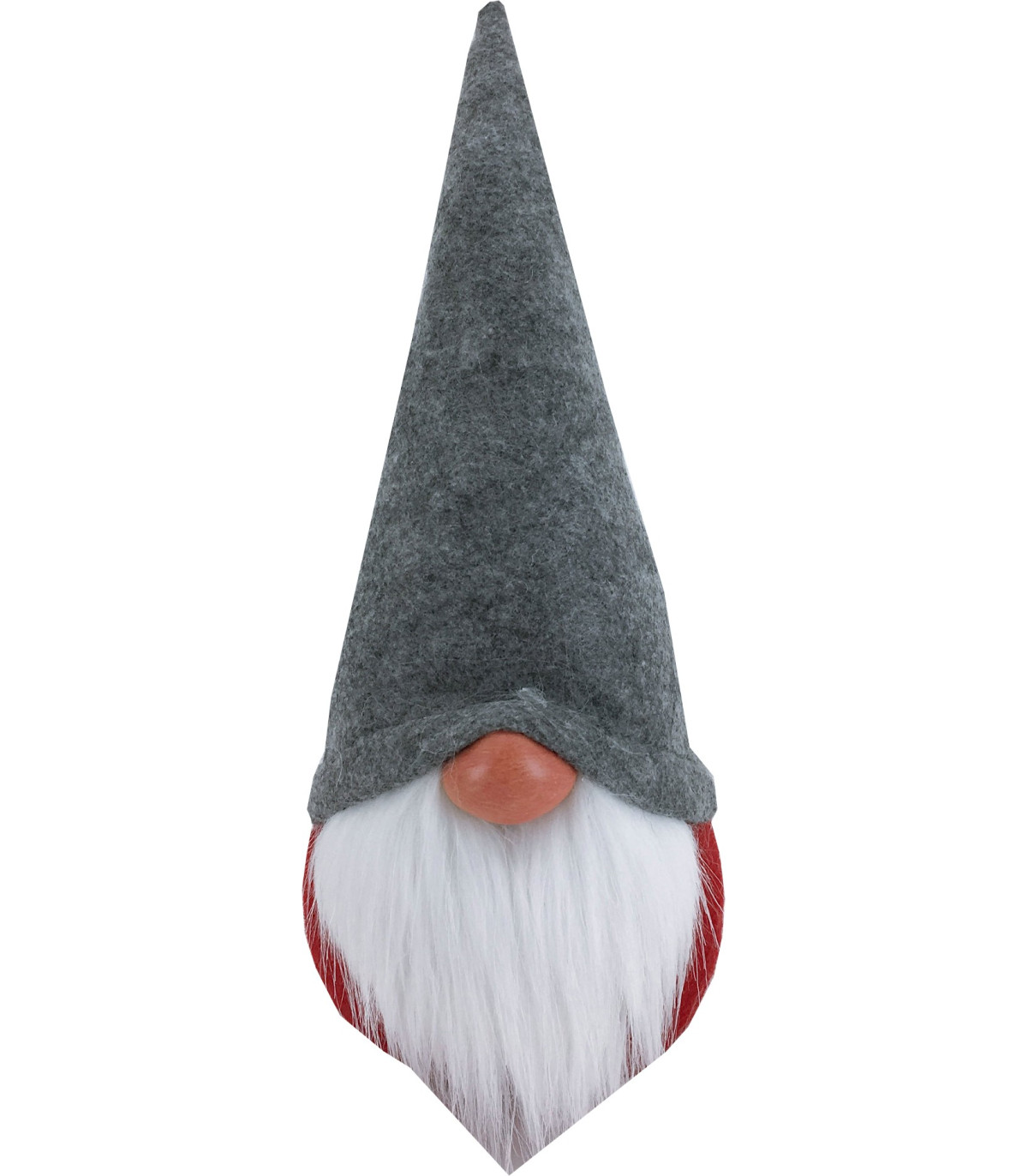 Gnomo Pupazzo Fermaporta Elfo Nano Decorativo Natalizio Altezza 30 cm Colore Grigio