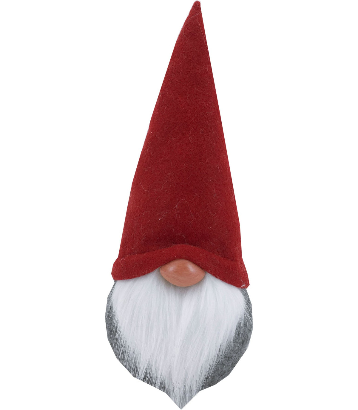 Gnomo Pupazzo Fermaporta Elfo Nano Decorativo Natalizio Altezza 30 cm Colore Grigio