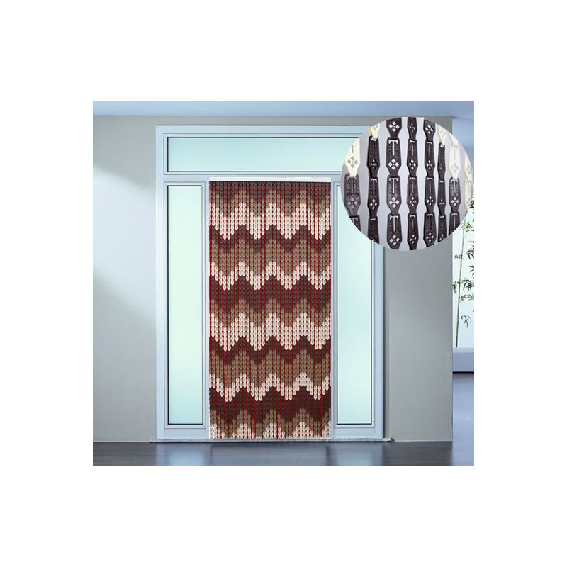 Tata Home Tenda Antimosche a Piastrine per Porta Finestra Moschiera a Pannello Misura 120 x 220 cm. Disegno 2