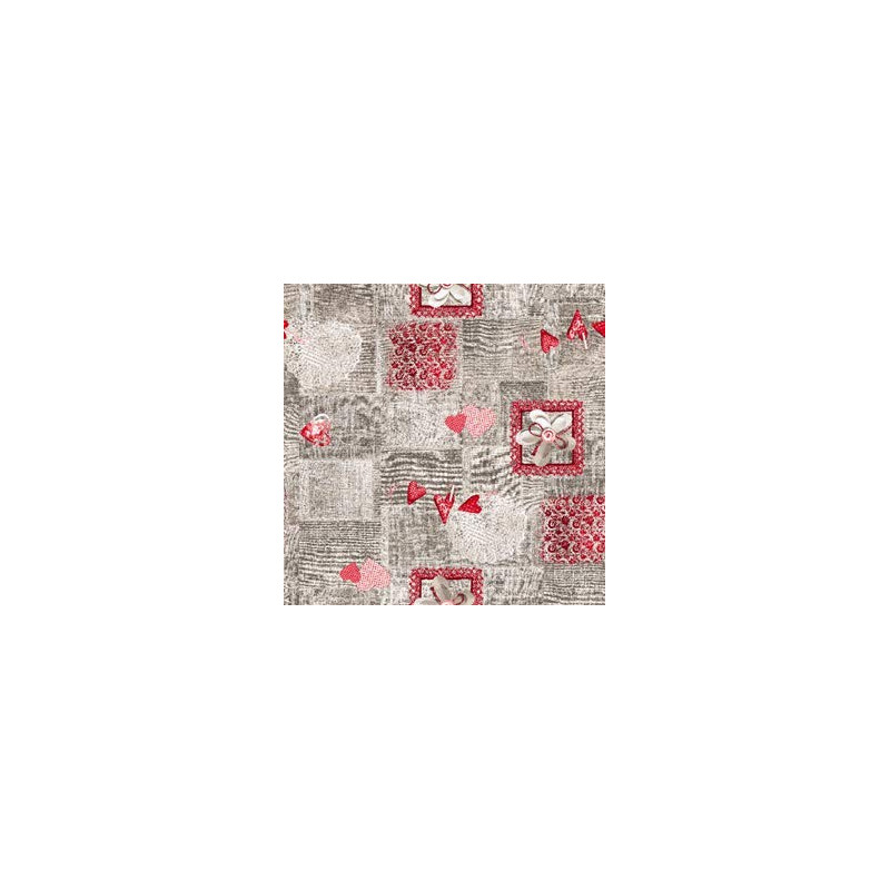 Tata Home Trapunta Invernale Grigia Shabby Chic in Morbida e Calda Microfibra Letto Matrimoniale Misura 250x250 cm Audrey Dis