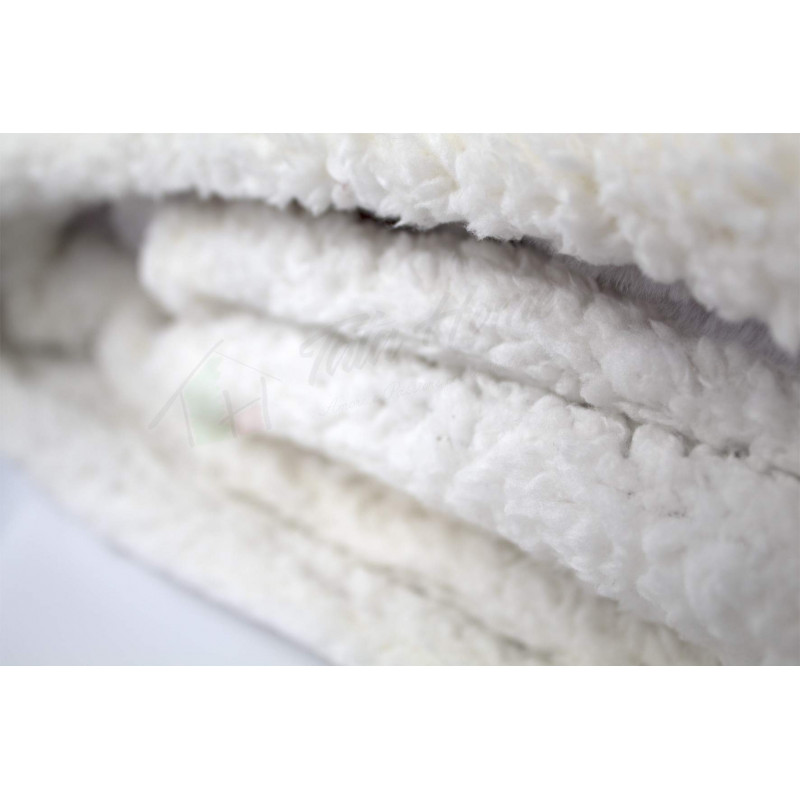 Plaid Coperta Invernale da 510 gr mq in Caldo e Morbido Pile con Retro ad Effetto Agnellato Sherpa Misura 127x152 cm Norge Di