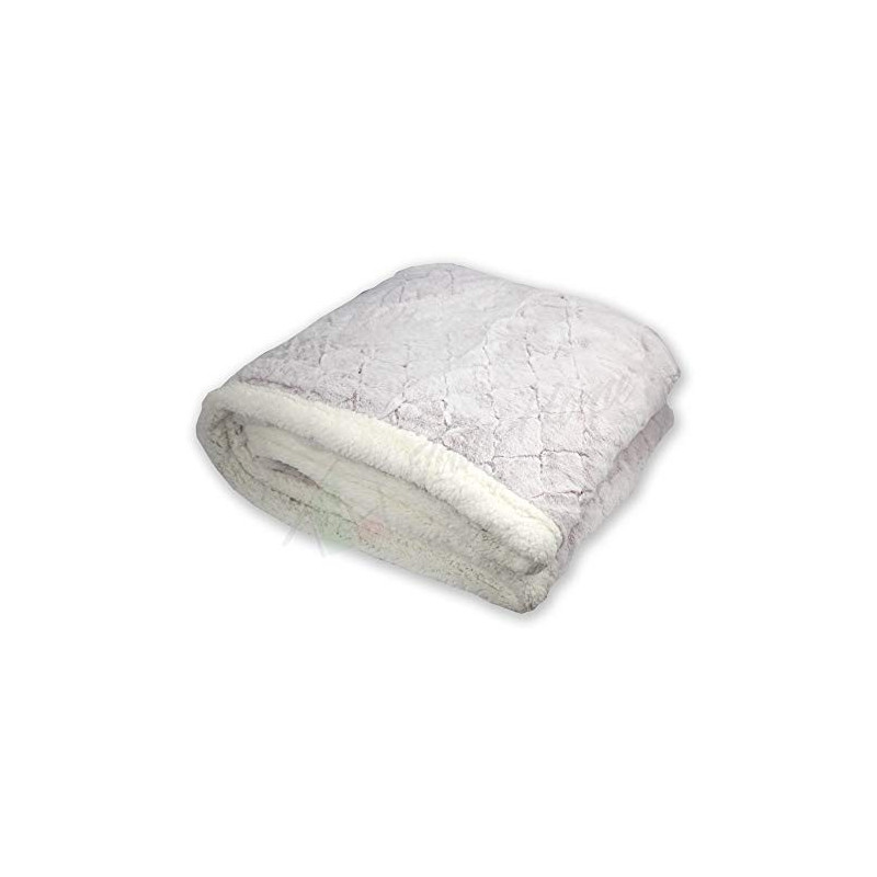 Tata Home Plaid Coperta Invernale da 510 gr mq in Caldo e Morbido Pile con Retro ad Effetto Agnellato Sherpa Misura 127x152 c