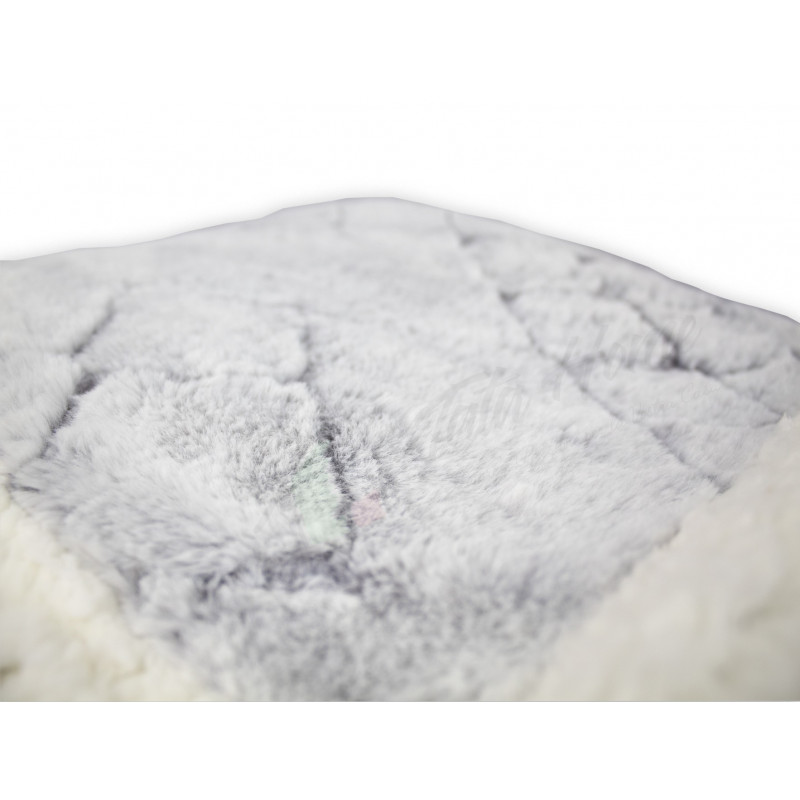 Tata Home Plaid Coperta Invernale da 510 gr mq in Caldo e Morbido Pile con Retro ad Effetto Agnellato Sherpa Misura 127x152 c