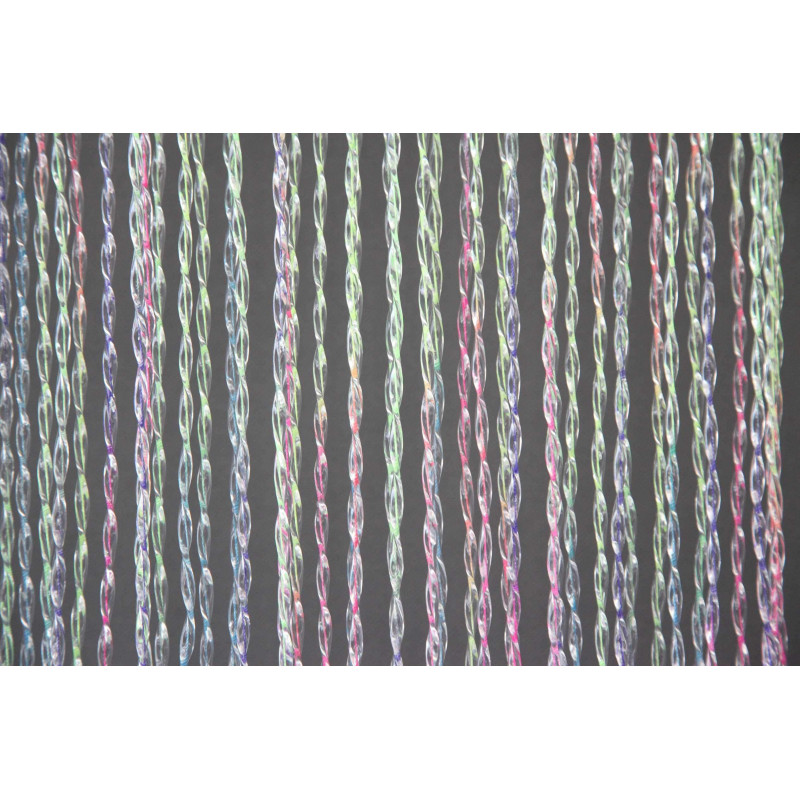 Tata Home Tenda Antimosche Fili Scooby Doo Multi Colori Trasparente per Porta Finestra Moschiera a Pannello Misura 120 x 220 