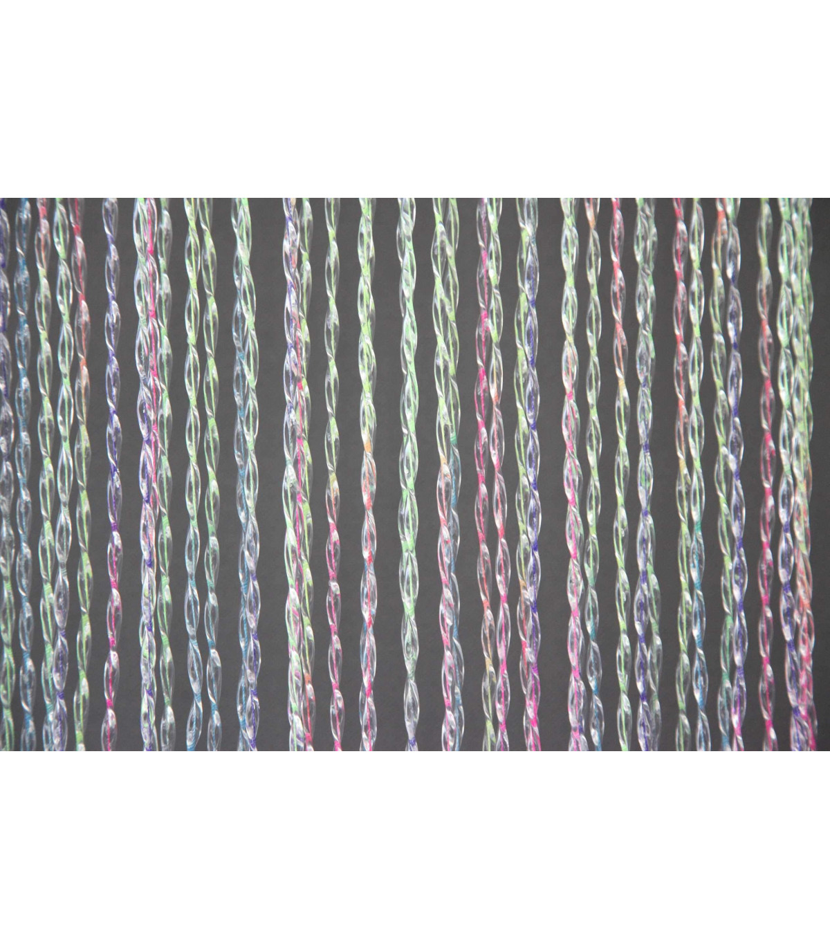 Tenda Antimosche A Perline Tata Home - 100x220 Cm Bicolore Per Porte E Finestre - Foto 3