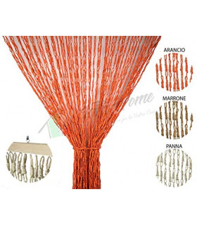 Tenda Antimosche con Catetenelle Intrecciate in Fibra Naturale per Porta Finestra Moschiera a Pannello Misura 140 x 230 cm Co