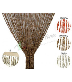 Tenda Antimosche con Catetenelle Intrecciate in Fibra Naturale per Porta Finestra Moschiera a Pannello Misura 140 x 230 cm Co