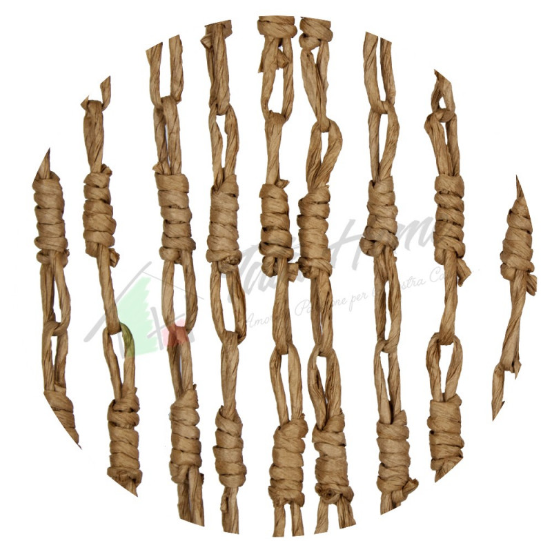 Tenda Antimosche con Catetenelle Intrecciate in Fibra Naturale per Porta Finestra Moschiera a Pannello Misura 140 x 230 cm Co