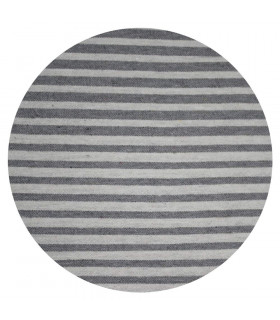 Tata Home Telo Arredo Copritutto Multiuso Copridivano a Righe Copriletto Matrimoniale 255x255 cm Creta Dis. 1 Grigio