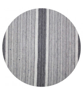 Tata Home Telo Arredo Copritutto Multiuso Copridivano Rigato Copriletto Matrimoniale 255x255 cm Creta Dis. 2 Grigio