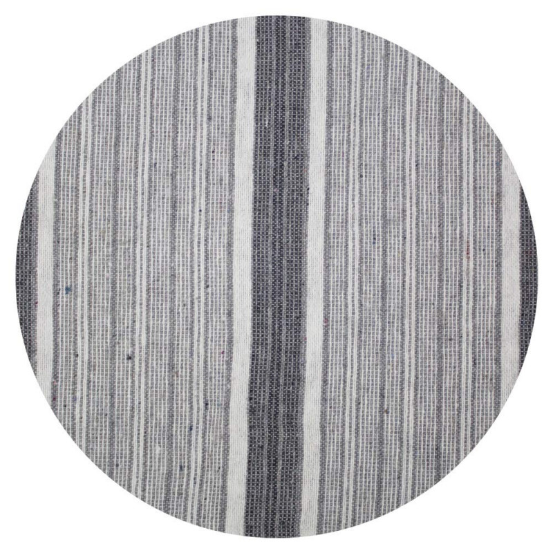 Tata Home Telo Arredo Copritutto Multiuso Copridivano Rigato Copriletto Matrimoniale 255x255 cm Creta Dis. 2 Grigio